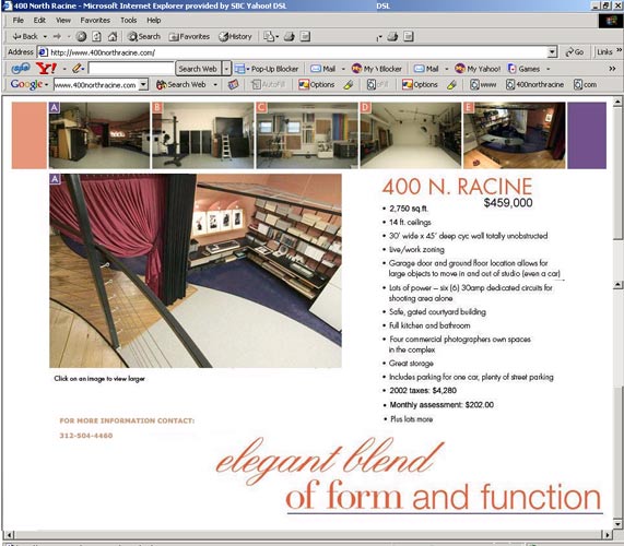Property Website, Index Page